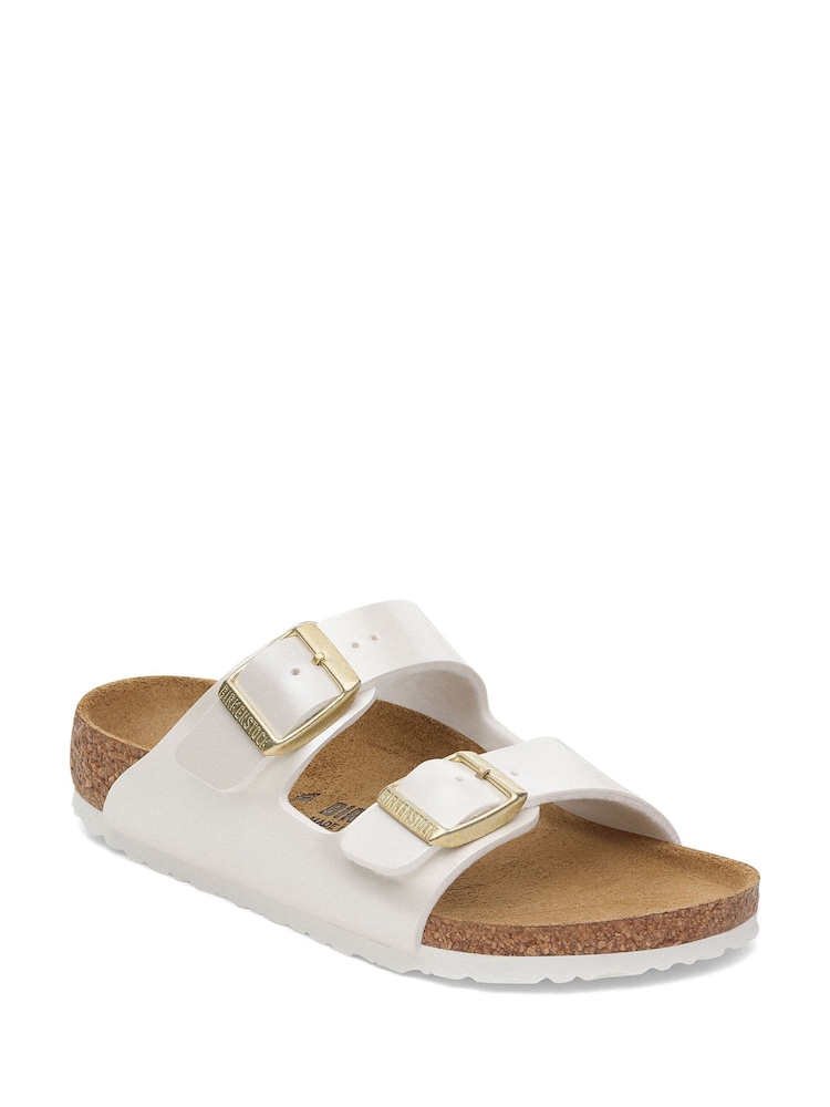 Silfur - Birkenstock Kids Arizona Birko Flor sandalar - Mynd 1 af 3
