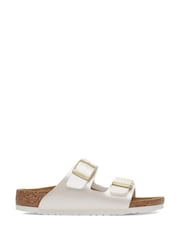 Silfur - Birkenstock Kids Arizona Birko Flor sandalar - Mynd 2 af 3