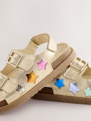 Little Bird by Jools Oliver Metallic Rainbow Double Buckle Footbed Sandals - صورة 3 من 4