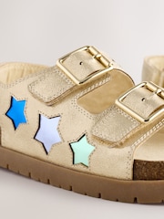 Little Bird by Jools Oliver Metallic Rainbow Double Buckle Footbed Sandals - صورة 4 من 4