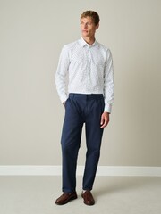 Blanco - Cotton Rich Long Sleeve Formal Shirt - Imagen 2 de 9