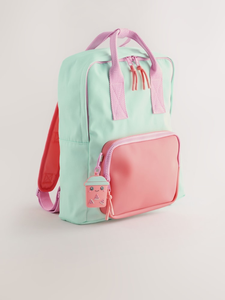 Turquoise/ Pink Backpack - Image 1 of 5
