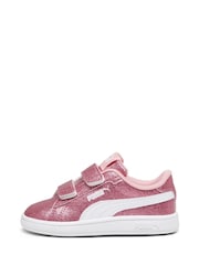 rožnata - športni copati Puma Puma Smash 3.0 Glitz Glam Toddlers' - Slika 2 iz 6