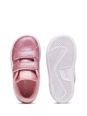 rožnata - športni copati Puma Puma Smash 3.0 Glitz Glam Toddlers' - Slika 4 iz 6