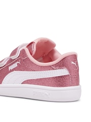 rožnata - športni copati Puma Puma Smash 3.0 Glitz Glam Toddlers' - Slika 6 iz 6