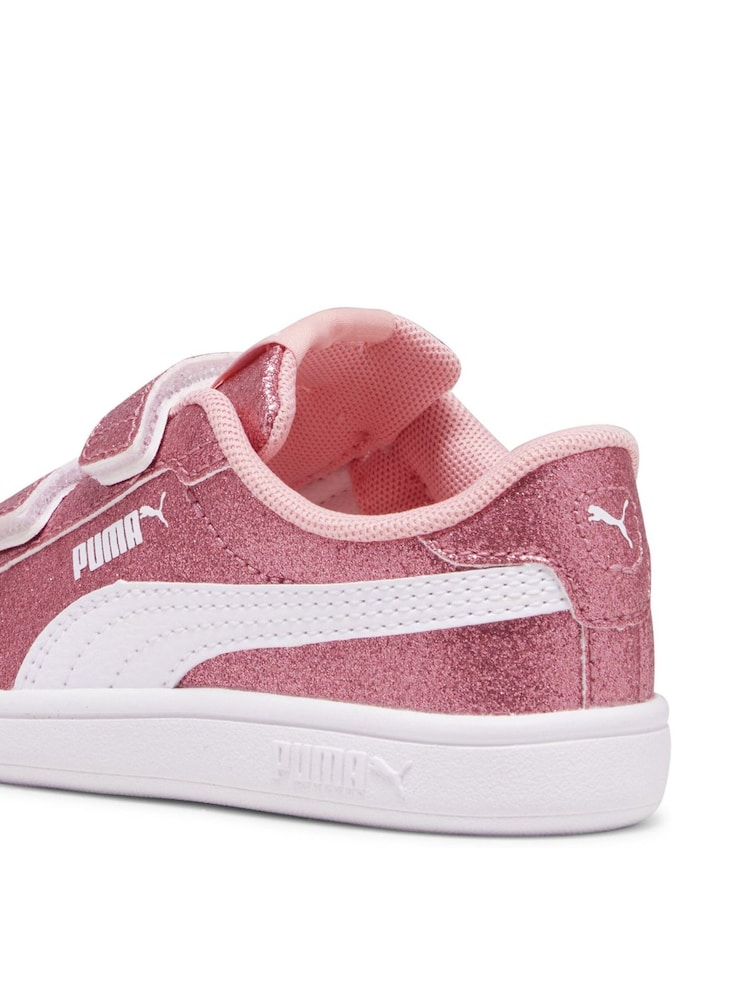 Puma Pink PUMA Smash 3.0 Glitz Glam Toddlers' Trainers - Image 6 of 6 Puma Pink PUMA Smash 3.0 Glitz Glam Toddlers' Trainers - Image 6 of 6