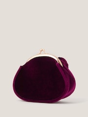 Monsoon Red Rose Velvet Clip Frame Bag - Image 2 of 3