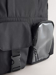 Black Polka Dot Panda Keyring Pocket Backpack - Image 5 of 6