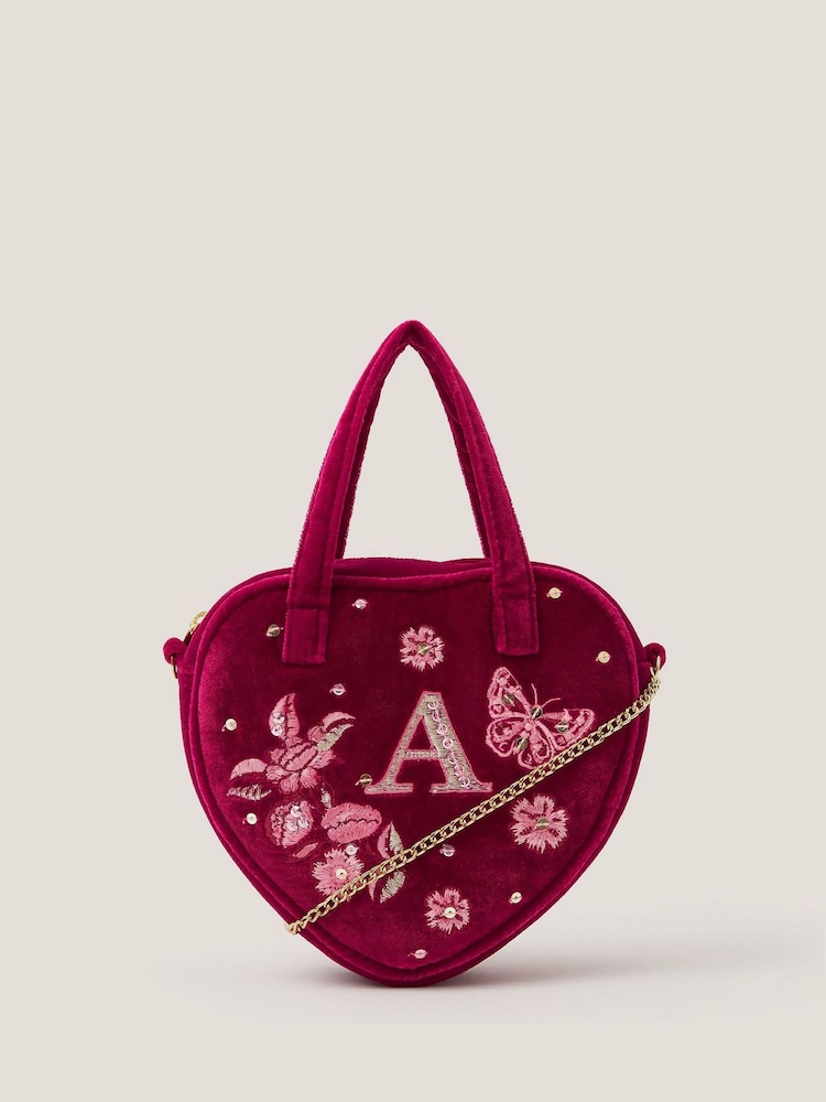 Monsoon Embroidered Initial Heart Bag M - صورة 1 من 4