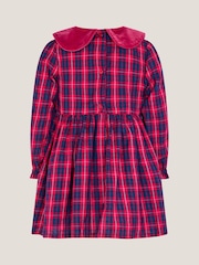 Monsoon Red Baby Tartan Smock Dress - Image 2 of 3
