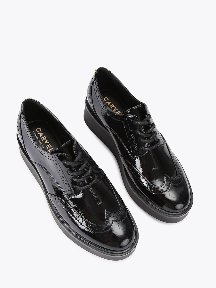 Carvela Black Strada Brogue Shoes - Image 2 of 4 Carvela Black Strada Brogue Shoes - Image 2 of 4