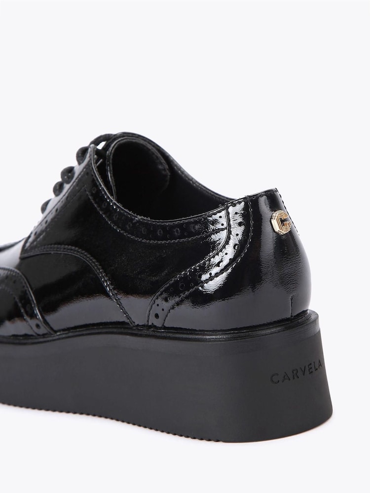 Carvela Black Strada Brogue Shoes - Image 4 of 4 Carvela Black Strada Brogue Shoes - Image 4 of 4