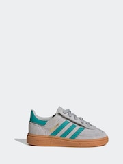 adidas originals Grey Handball Spezial Comfort Closure Elastic Laces Infant Trainers - Image 2 of 10
