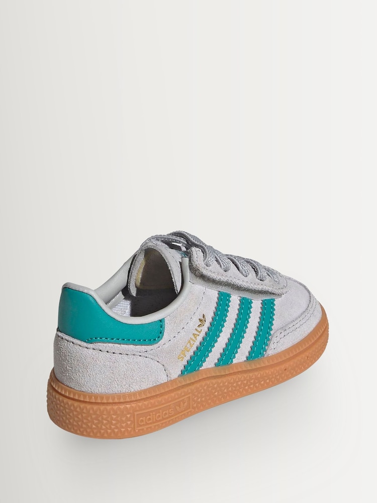 Harmaa - Adidas Original Handball Spezial Comfort Closure Elastic Lace -vauvojen lenkkarit - Kuva 7 / 7 Harmaa - Adidas Original Handball Spezial Comfort Closure Elastic Lace -vauvojen lenkkarit - Kuva 7 / 7