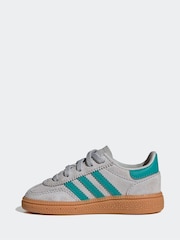 adidas originals Grey Handball Spezial Comfort Closure Elastic Laces Infant Trainers - Image 8 of 10