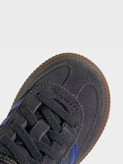 adidas Originals Black/Navy Handball Spezial Comfort Closure Elastic Lace Infant Trainers - Image 10 of 10