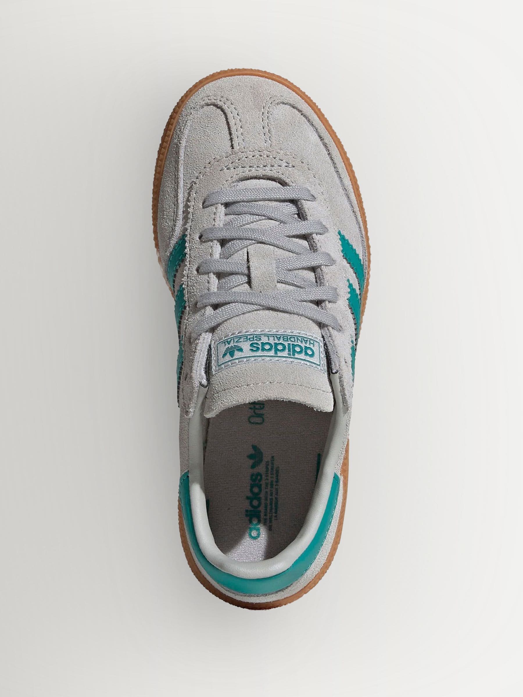 Buy adidas Originals Grey/Green Handball Spezial Trainers from