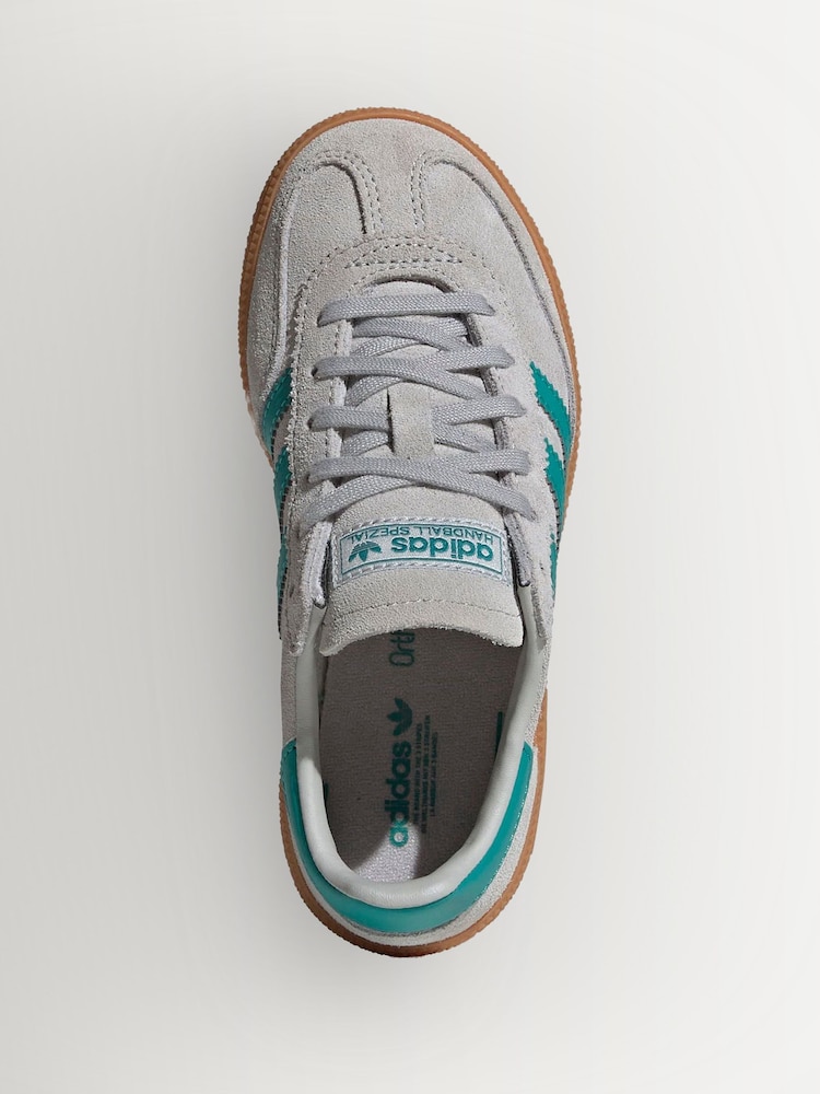 Buy adidas Originals Grey/Green Handball Spezial Trainers from Next USA