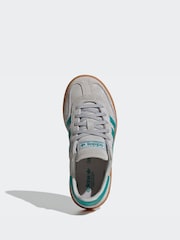 adidas Originals Grey/Green Handball Special Kids Trainers - Image 7 of 10