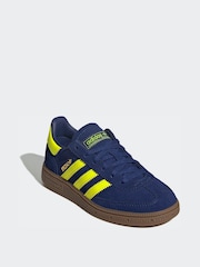 adidas Originals Navy/Yellow Handball Special Kids Trainers - Image 2 of 10