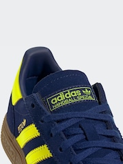adidas Originals Navy/Yellow Handball Special Kids Trainers - Image 9 of 10