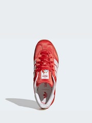 adidas Originals Red/White Disney Gazelle Indoor Junior Trainers - Image 10 of 12
