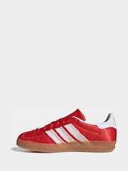 adidas Originals Red/White Disney Gazelle Indoor Junior Trainers - Image 4 of 12