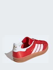 adidas Originals Red/White Disney Gazelle Indoor Junior Trainers - Image 7 of 12