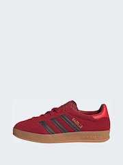 adidas Originals Dark Red Gazelle Indoor Junior Trainers - Image 5 of 10