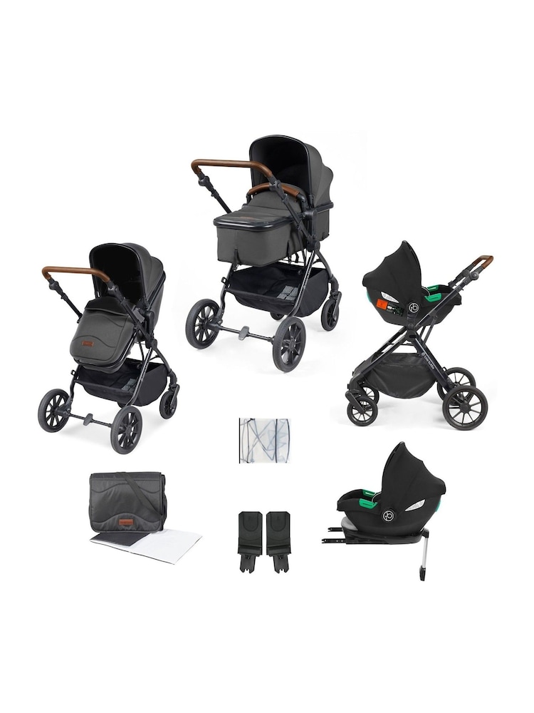 Ickle Bubba 9 Piece Grey Cosmo Travel System with Stratus iSize Car Seat - Image 1 of 5