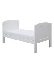 Ickle Bubba White Coleby Mini Cot Bed and Fibre Mattress - Image 4 of 6