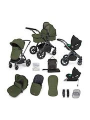 Ickle Bubba 12 Piece Green Travel System Stomp Luxe with iSize Cirrus - Image 1 of 4