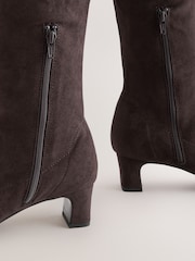 Marron chocolat - Bottes chaussettes Forever Comfort® cisel avec bout au genou - Image 6 de 9