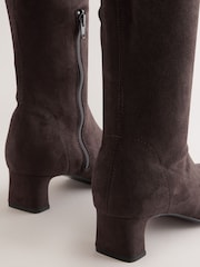 Marron chocolat - Bottes chaussettes Forever Comfort® cisel avec bout au genou - Image 8 de 9