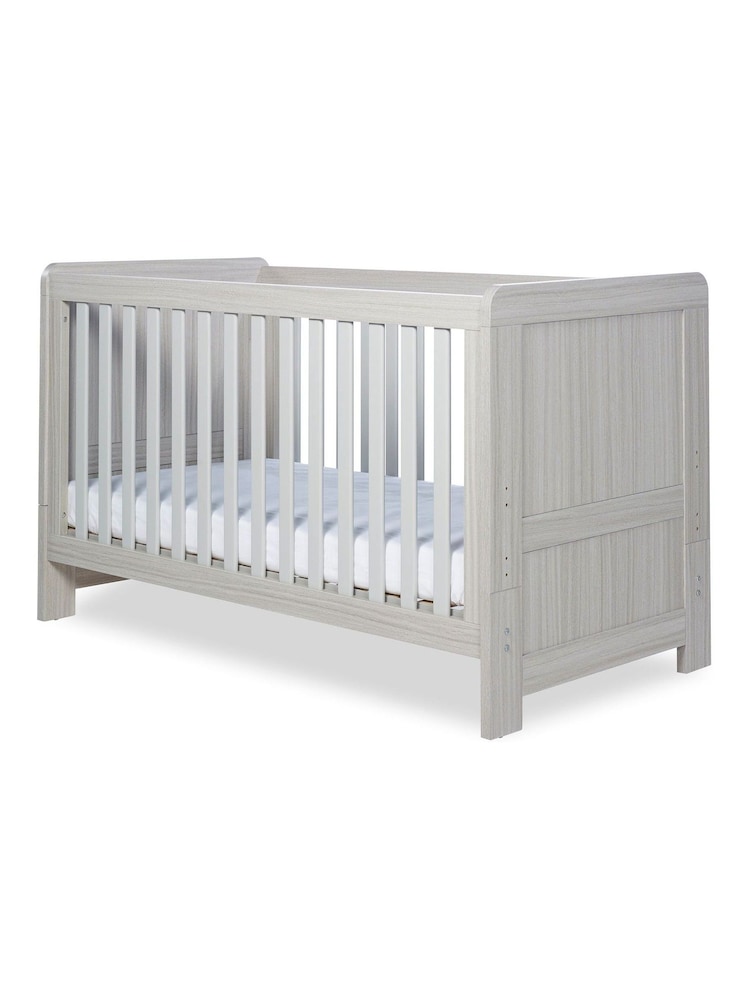 Ickle Bubba Grey Pembrey Cot Bed and Premium Sprung Mattress - Image 2 of 6