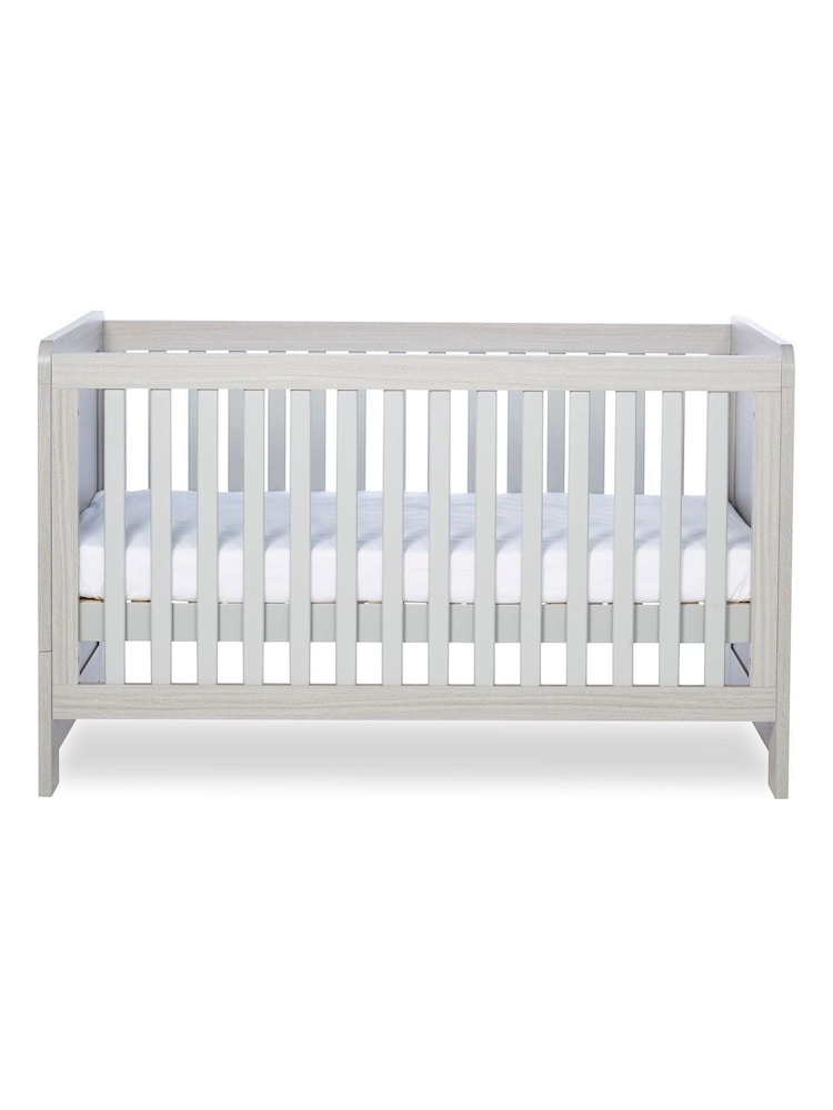 Ickle Bubba Grey Pembrey Cot Bed and Premium Sprung Mattress - Image 6 of 6