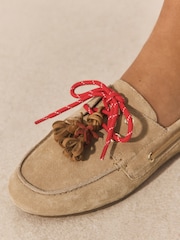 Sand - Forever Comfort® Leather Boat Driver Flats - Bild 10 von 11