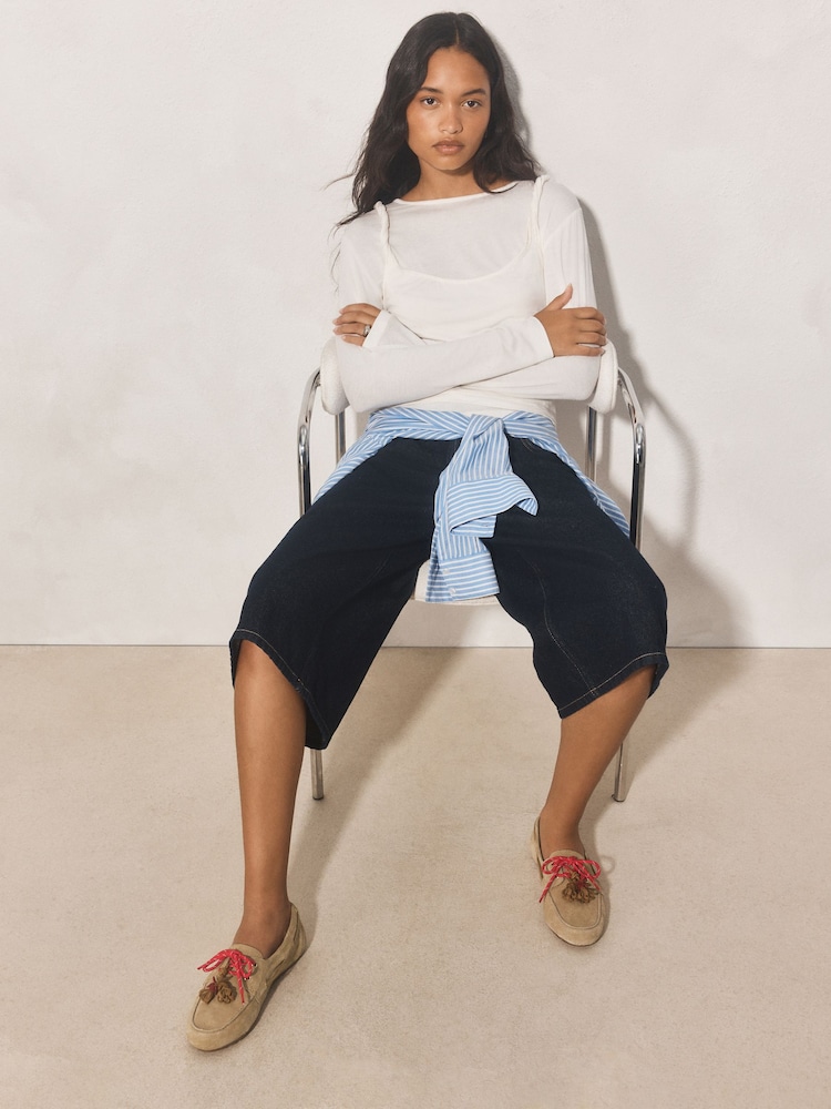 Sand - Forever Comfort® Leather Boat Driver Flats - Bild 11 von 11