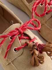 Sand - Forever Comfort® Leather Boat Driver Flats - Bild 5 von 11