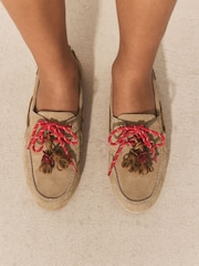 Sand - Forever Comfort® Leather Boat Driver Flats - Bild 7 von 11