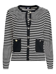Lands' End Black Button through Jersey Cardigan - Image 3 of 3