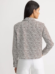 Lands' End Brown No Iron Cropped Long Sleeve Shirt - Image 2 of 3