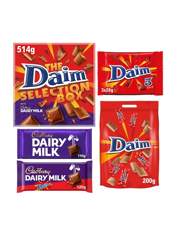 Cadbury Daim & Dairy Milk Chocolate Selection Box 2025 - Image 3 of 3 Cadbury Daim & Dairy Milk Chocolate Selection Box 2025 - Image 3 of 3