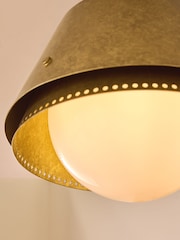 MADE.COM Brass Ralfe Bathroom Flush Fitting Ceiling Light - Image 3 of 5