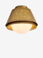 MADE.COM Brass Ralfe Bathroom Flush Fitting Ceiling Light - Image 4 of 5