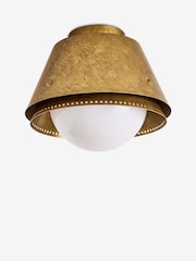 MADE.COM Brass Ralfe Bathroom Flush Fitting Ceiling Light - Image 5 of 5