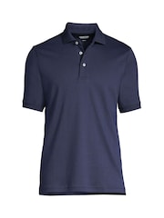 Lands' End Blue Supima Cotton Short Sleeve Polo Shirt - Image 2 of 2