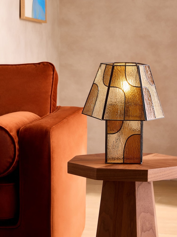 MADE.COM Amber Orange Delmar Table Lamp - Image 1 of 5 MADE.COM Amber Orange Delmar Table Lamp - Image 1 of 5