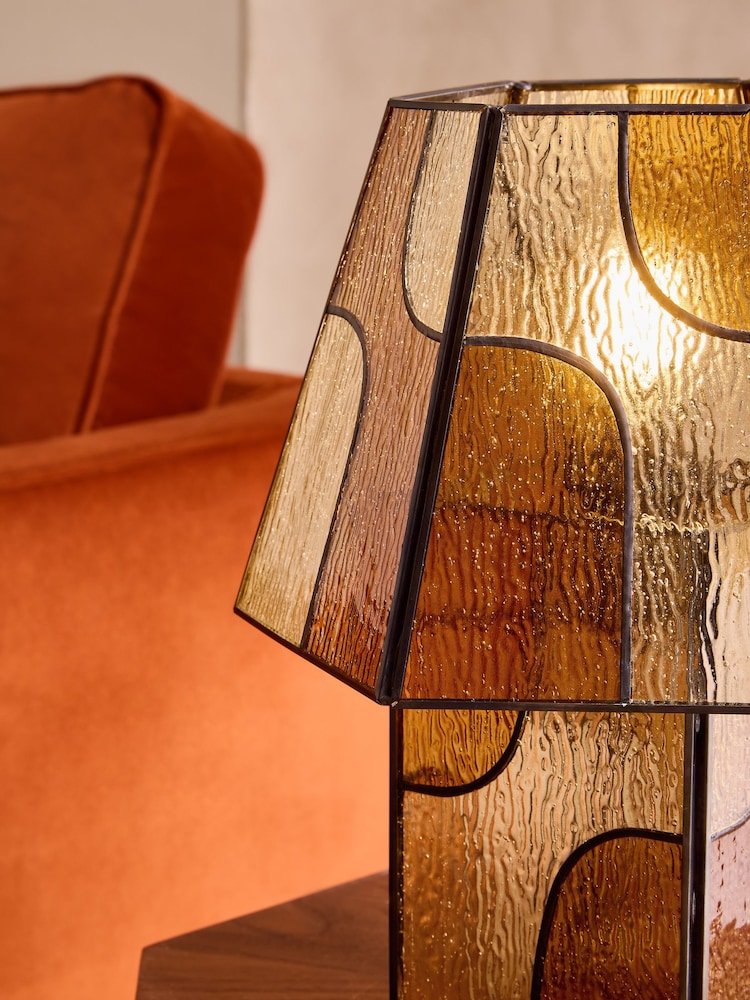 MADE.COM Amber Orange Delmar Table Lamp - Image 2 of 5 MADE.COM Amber Orange Delmar Table Lamp - Image 2 of 5