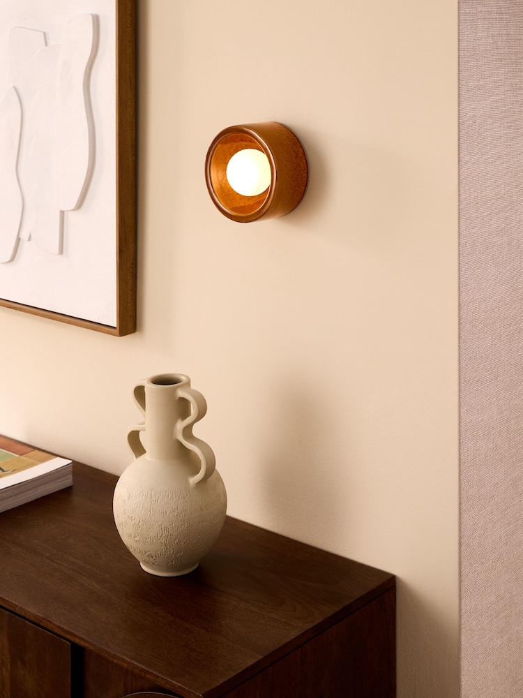 MADE.COM Brown Mavi Ceramic Wall Light - Image 1 of 5 MADE.COM Brown Mavi Ceramic Wall Light - Image 1 of 5